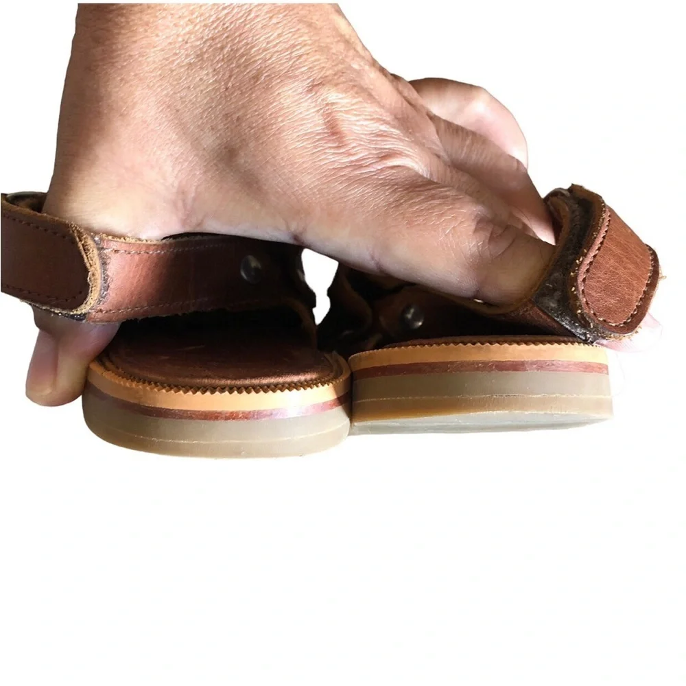 Mikoleon | Explorer Sandals | Brown | Artisan Genuine Leather Slip Ons